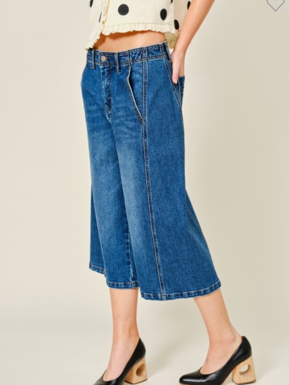 169. Side Line Bermuda denim shorts in dark wash - Picture 4 of 6